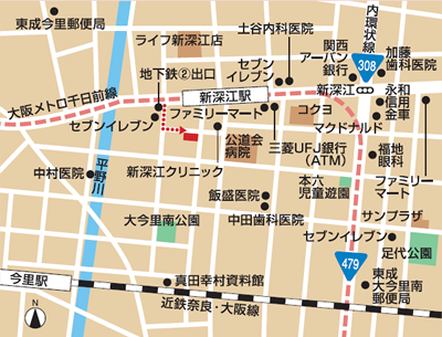 フィオレ・シニアレジデンス東成　地図