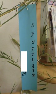 「カシコクナリタイ」のだそうです。