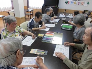 季節感あふれるぬり絵がたくさん☆